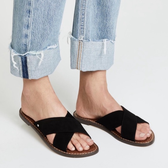 sam edelman cross strap sandals